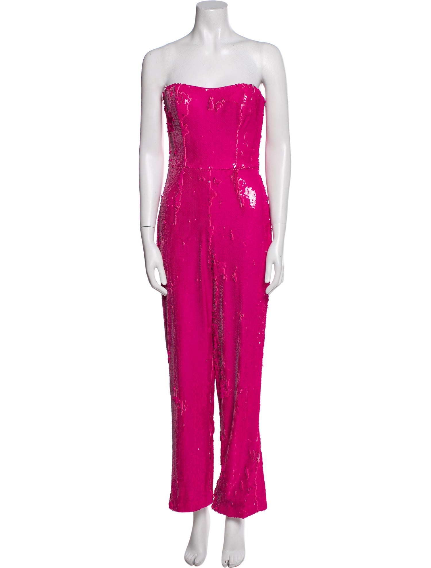 Milly Sequin Strapless Jumpsuit