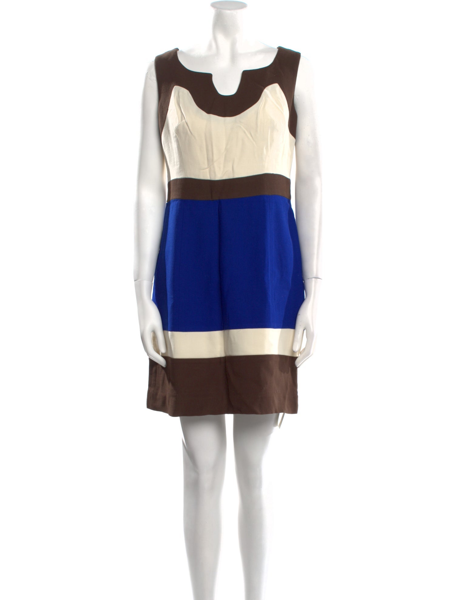 Milly Colorblock Pattern Mini Dress