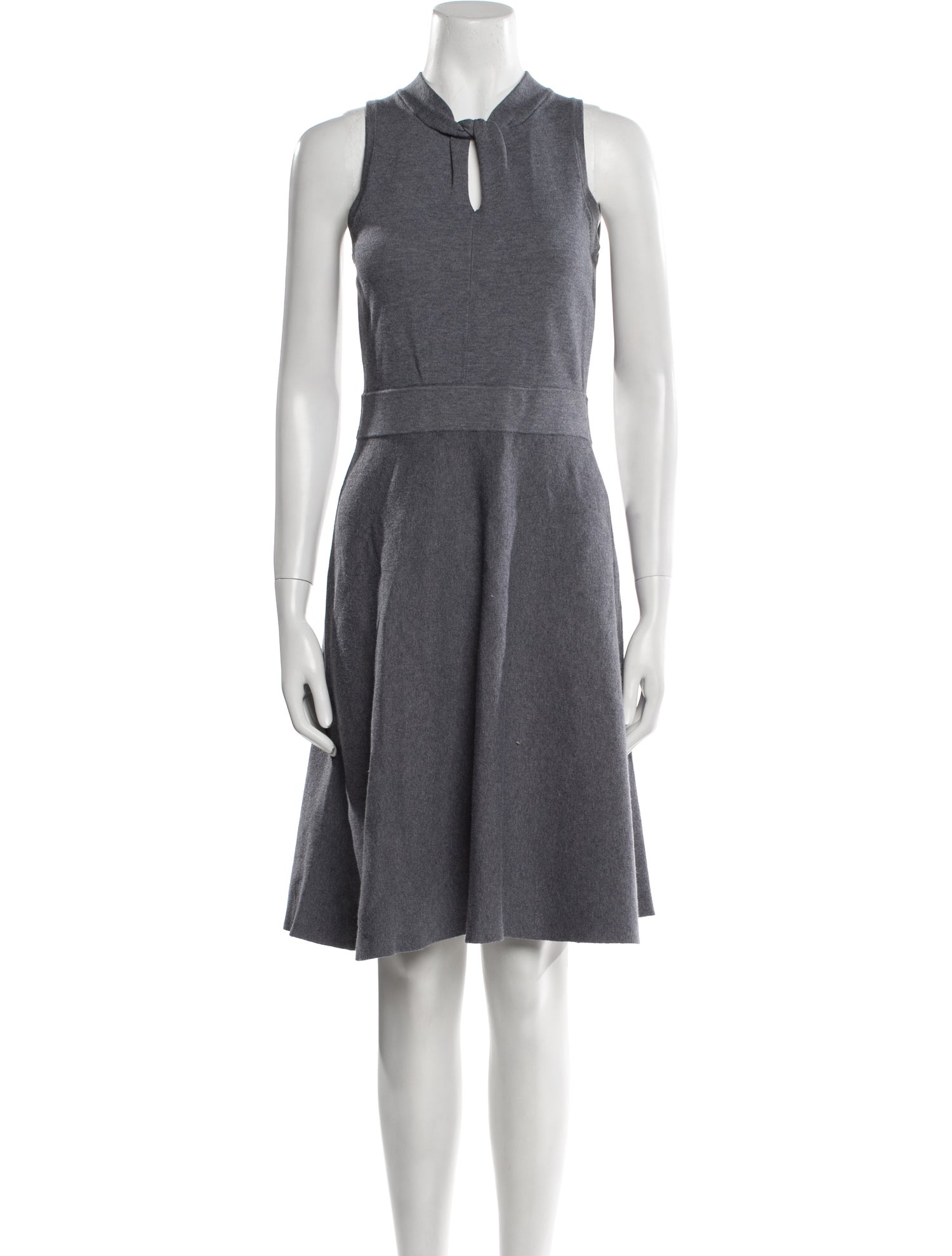 Milly V-Neck Knee-Length Dress