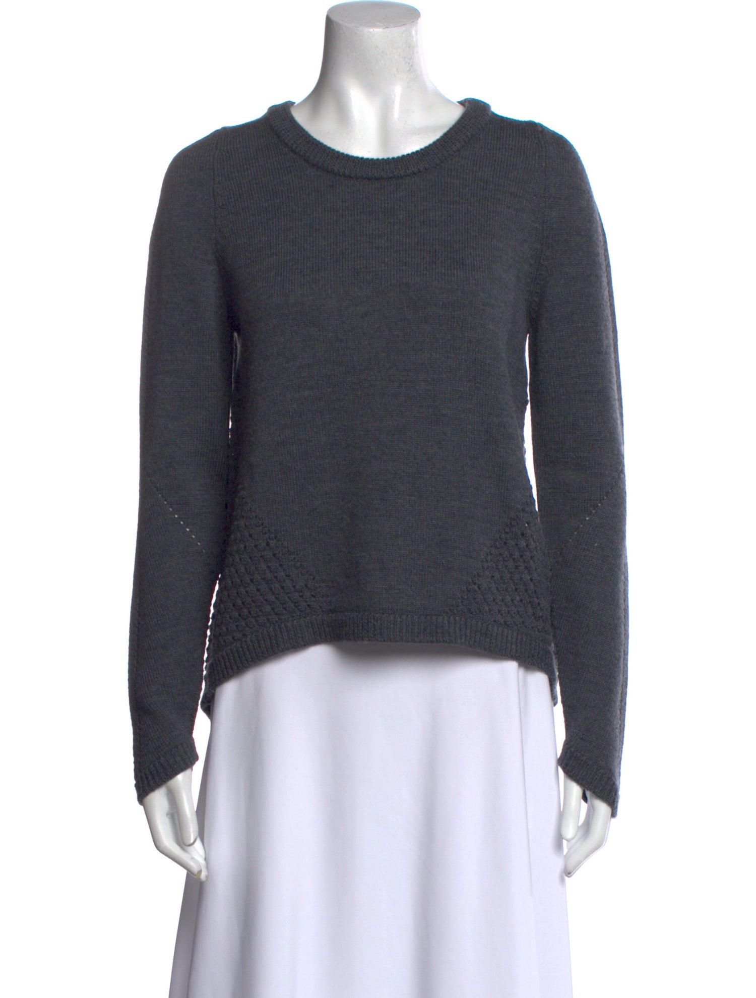 Milly Merino Wool Crew Neck Sweater
