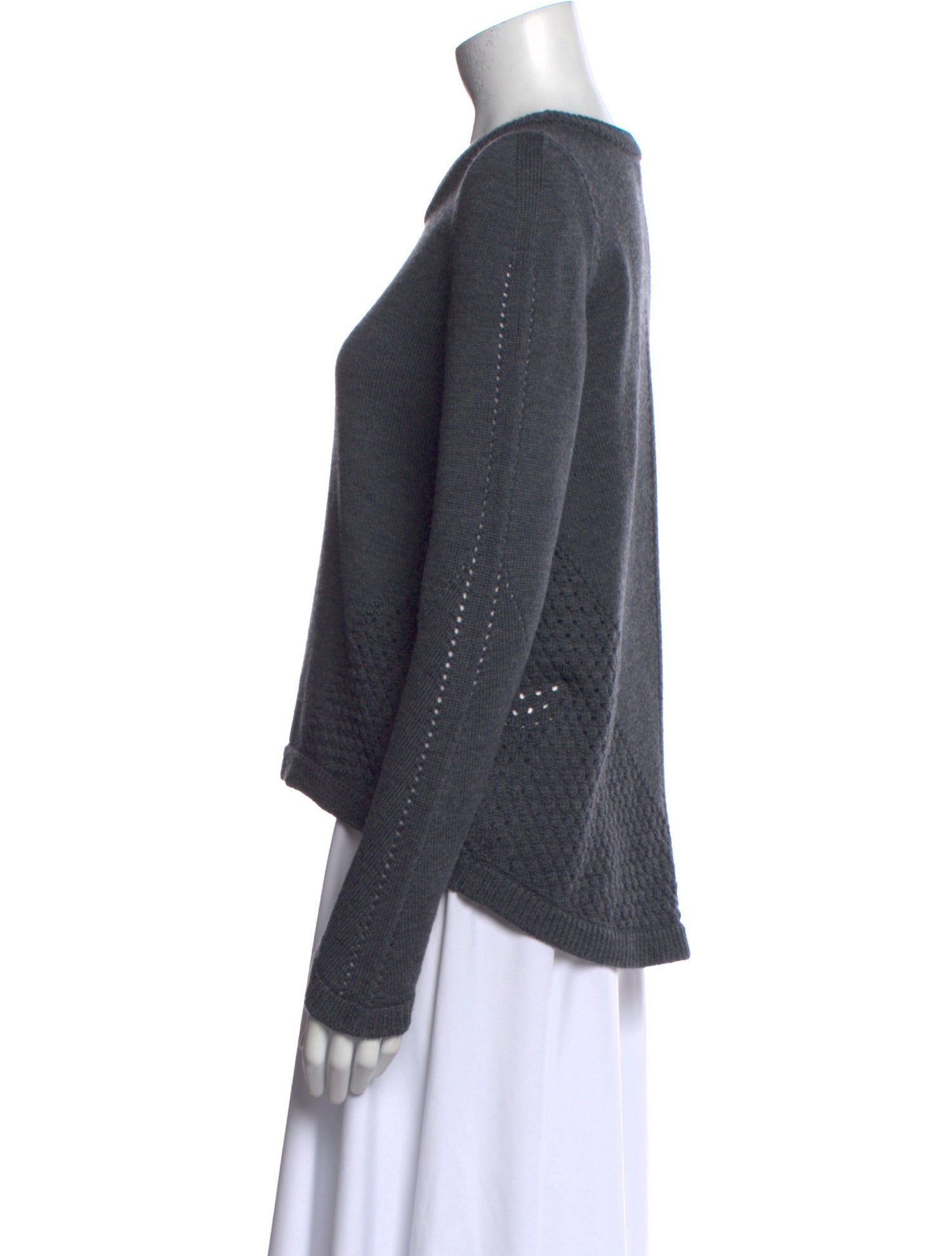 Milly Merino Wool Crew Neck Sweater