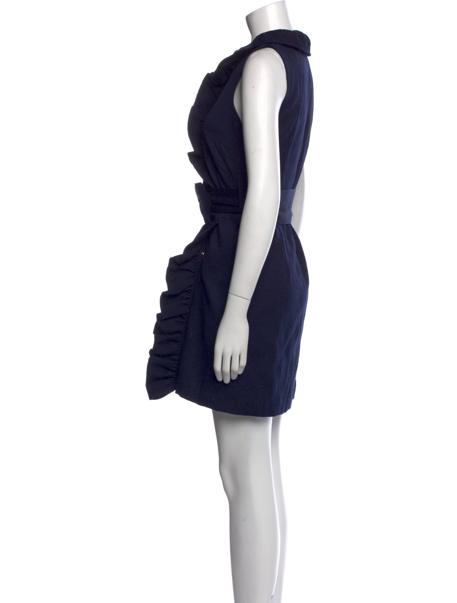 Milly Mock Neck Mini Dress