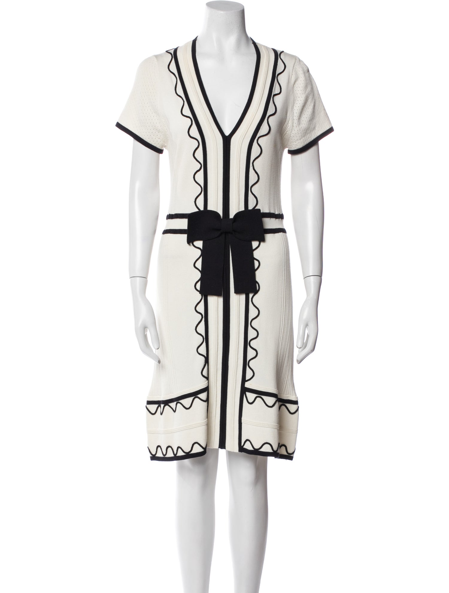 Milly Graphic Print Knee-Length Dress