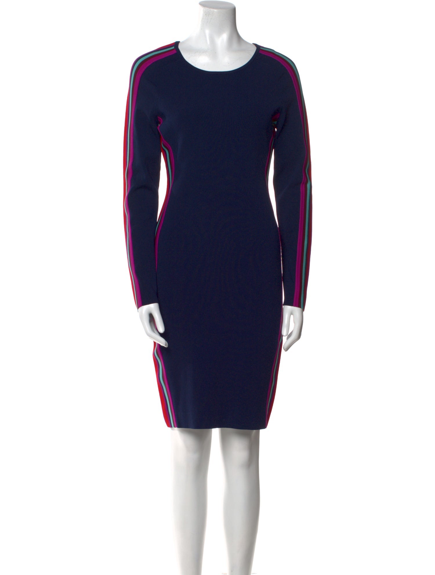 Milly Scoop Neck Knee-Length Dress