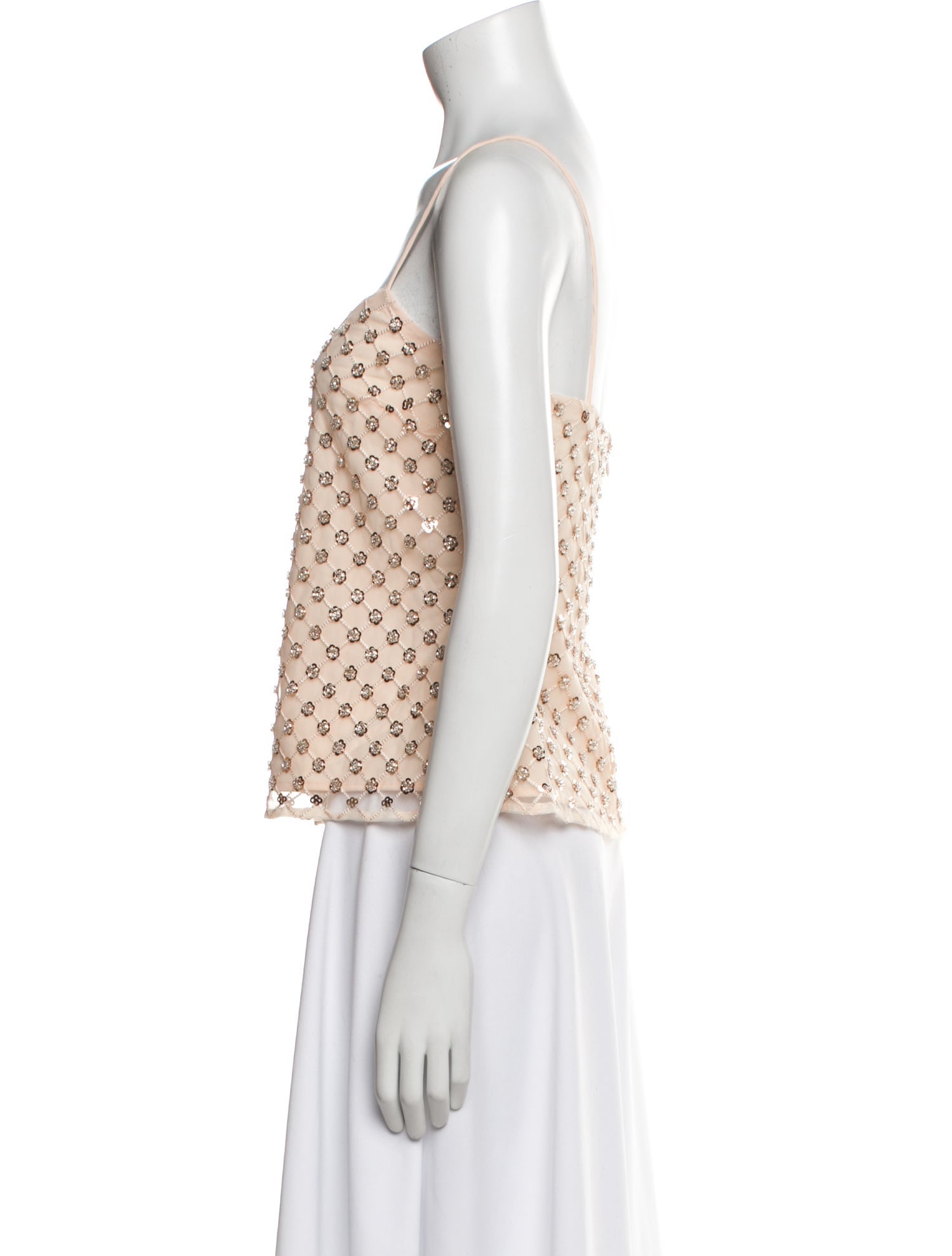 Milly Silk Printed Crop Top