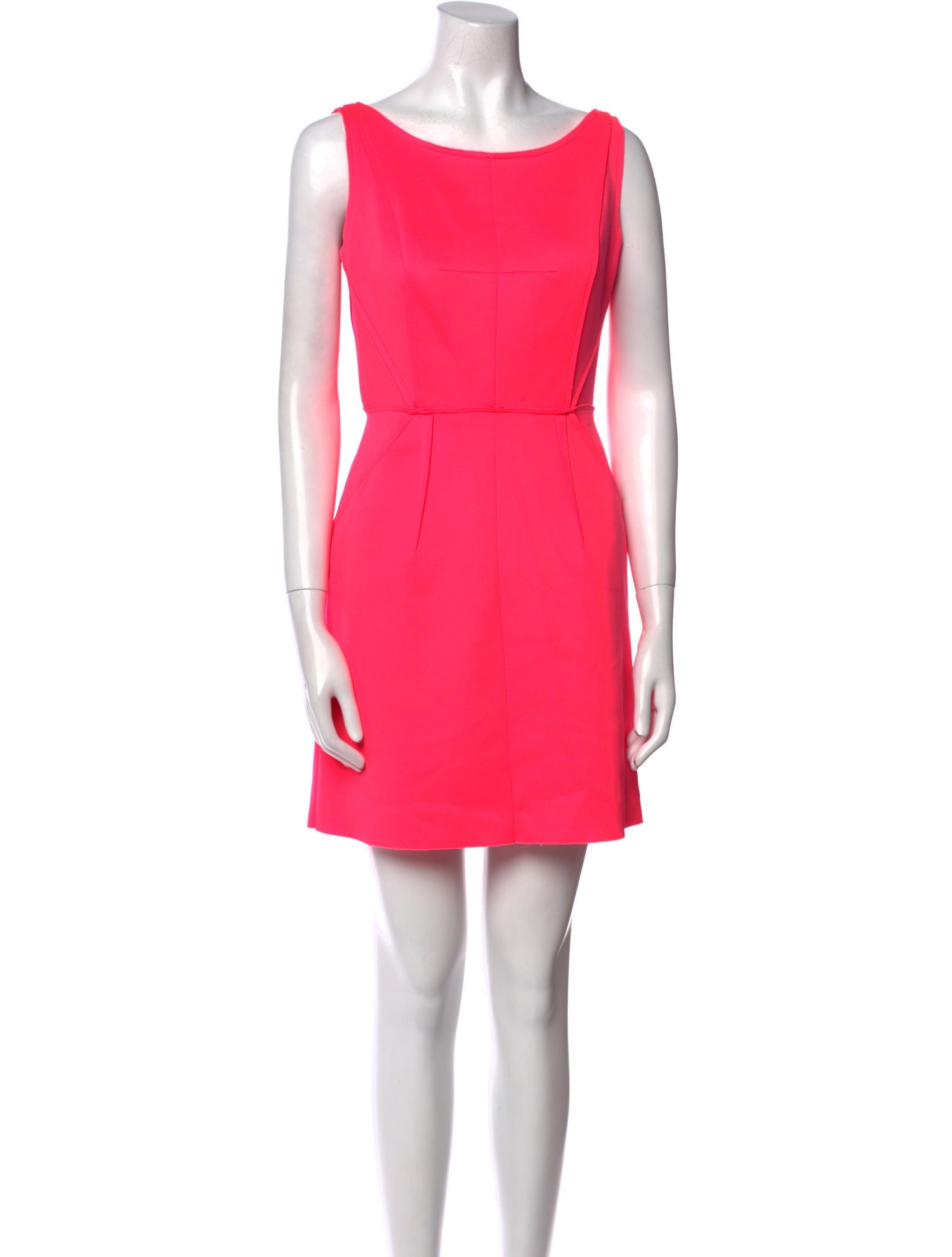 Milly Bateau Neckline Mini Dress