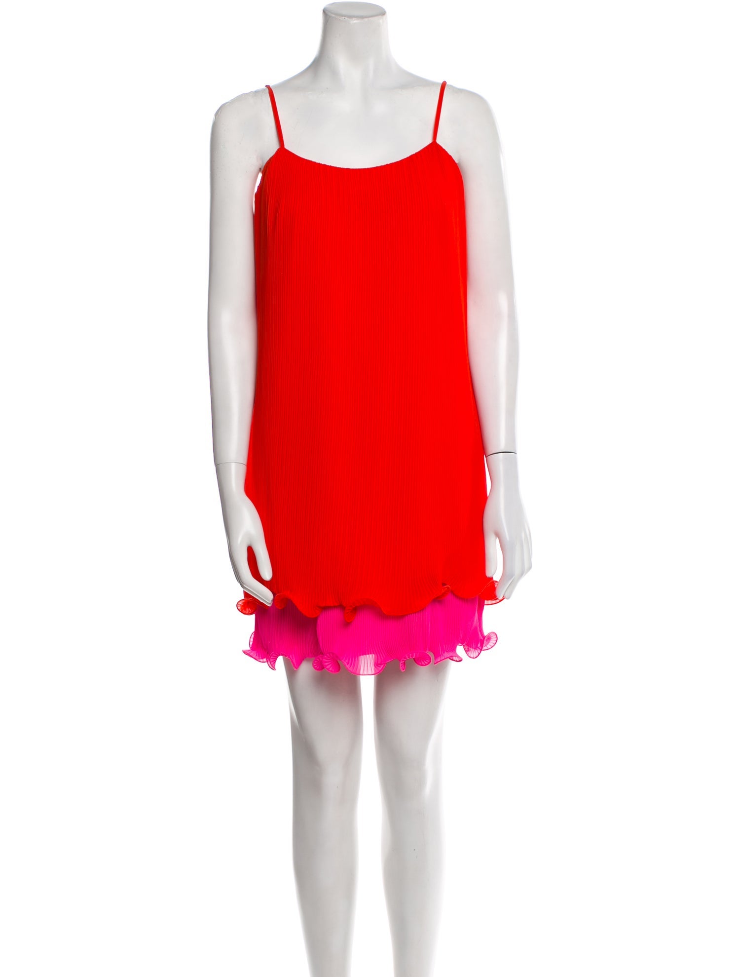 Milly Square Neckline Mini Dress