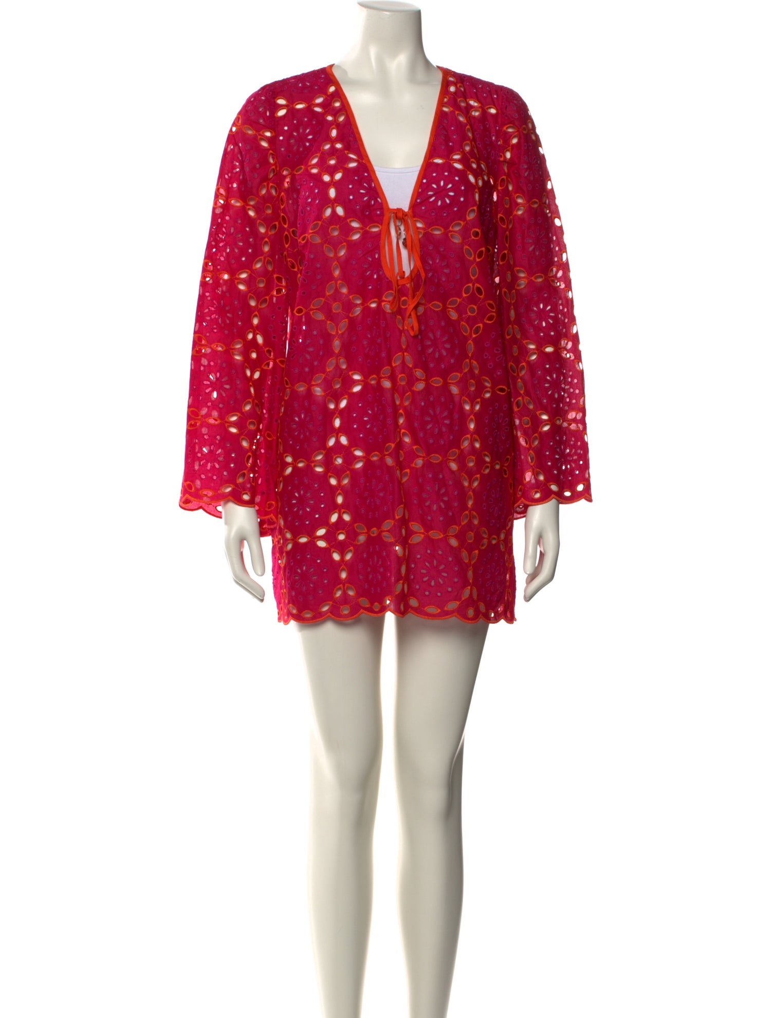 Milly Lace Pattern Mini Dress