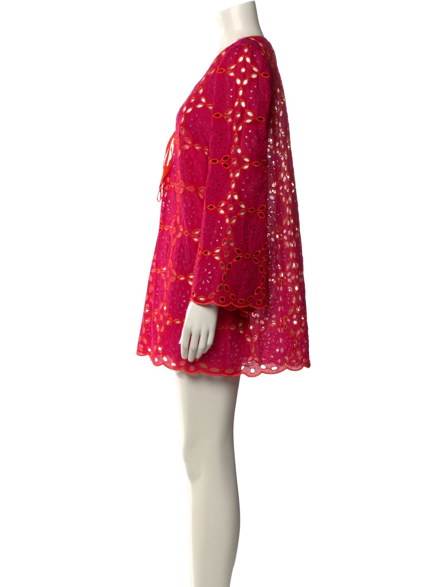 Milly Lace Pattern Mini Dress