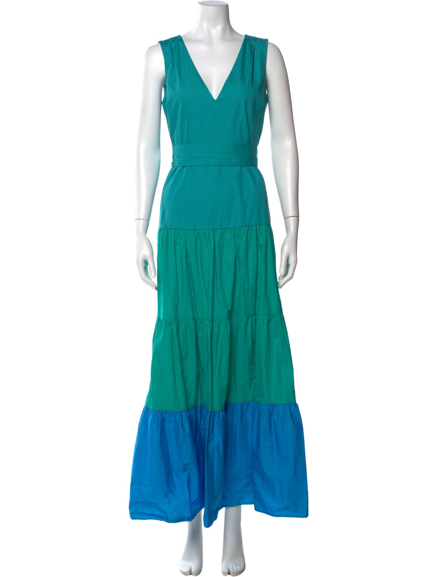 Milly V-Neck Long Dress