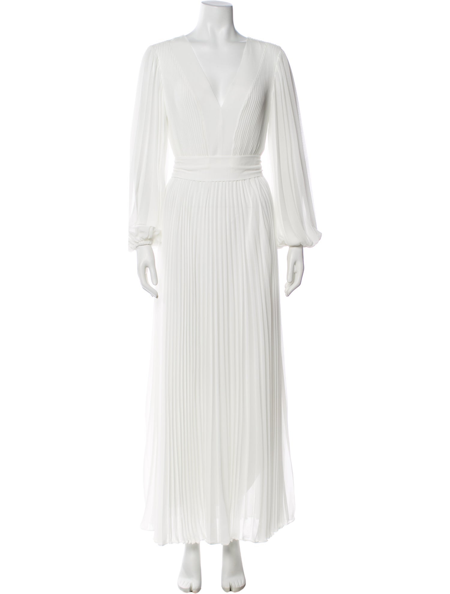 Milly V-Neck Long Dress