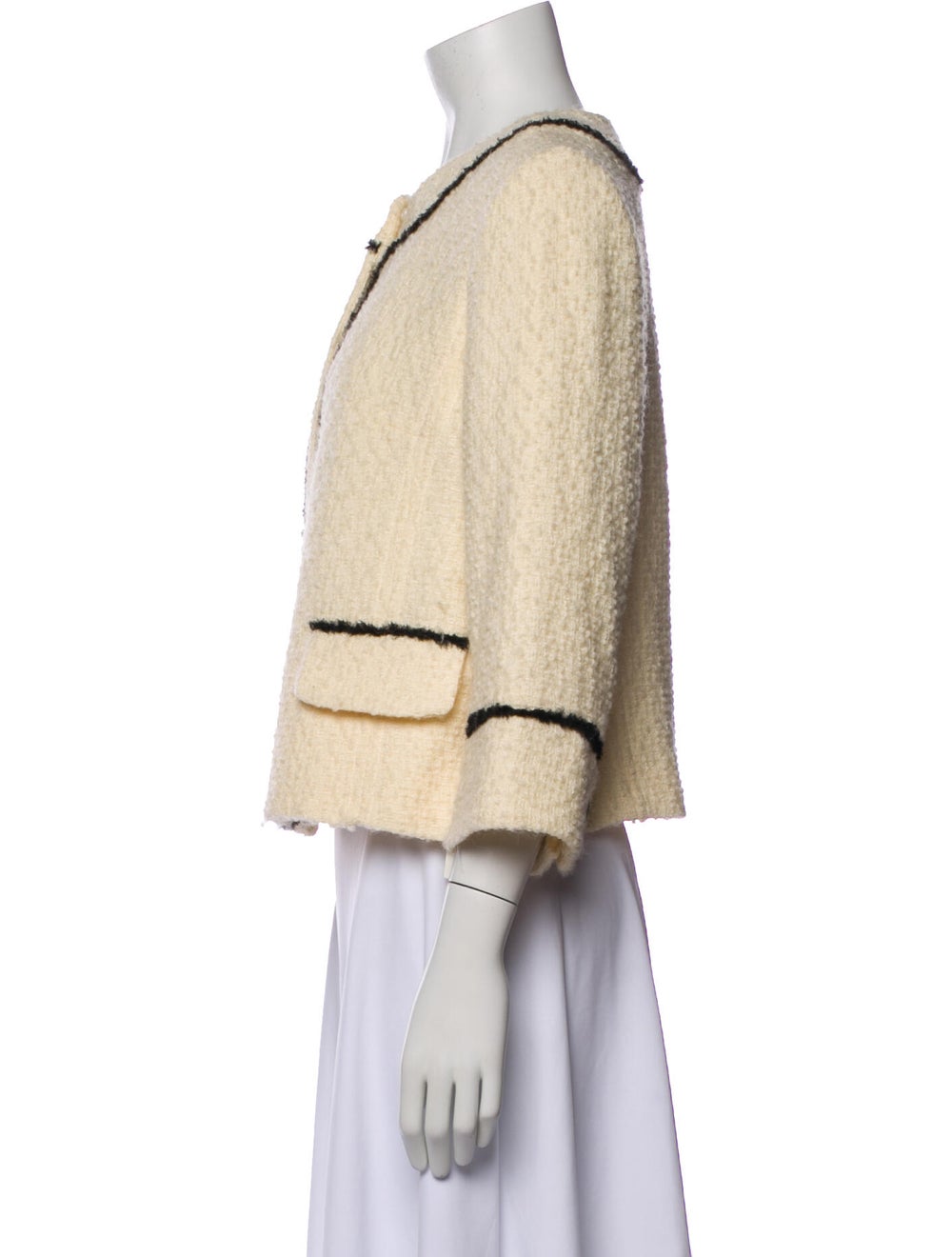 Milly Silk Tweed Pattern Jacket - image 2