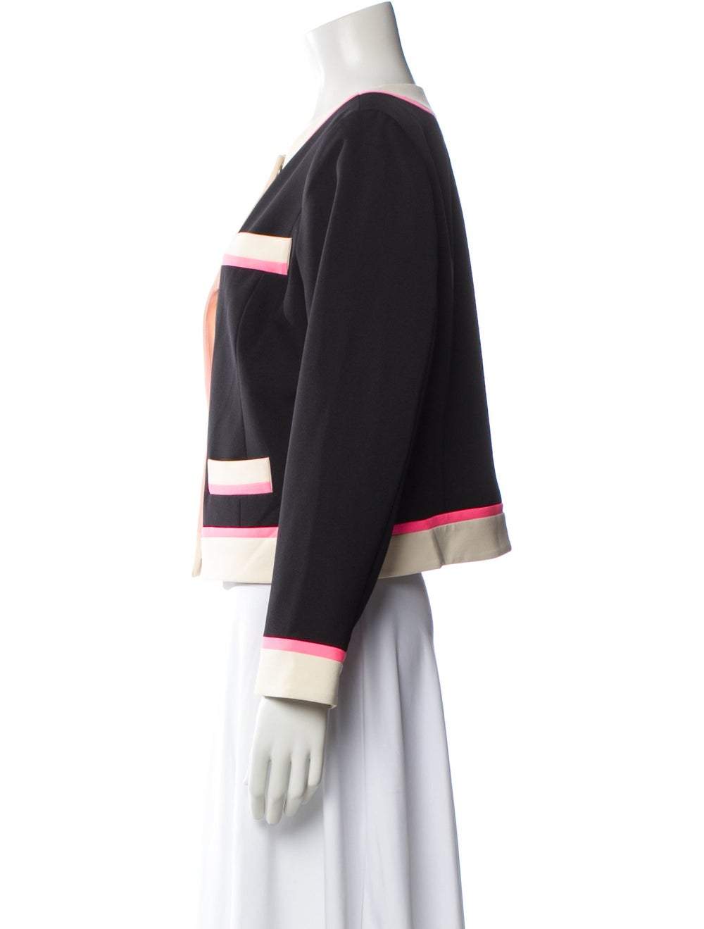 Milly Colorblock Pattern Evening Jacket - image 2
