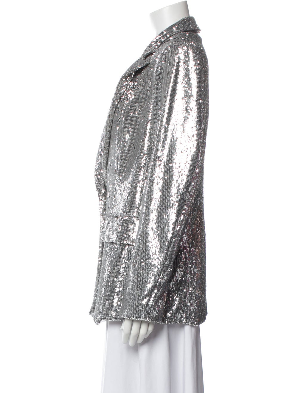 Milly Sequin Printed Evening Jacket - image 2