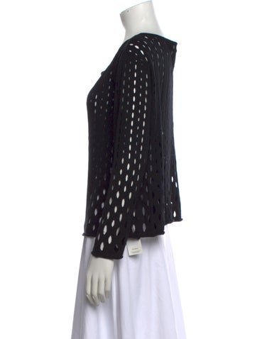 Milly Patterned Crew Neck Sweater — image 2 of 4