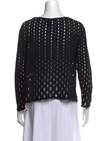 Milly Patterned Crew Neck Sweater — image 3 of 4