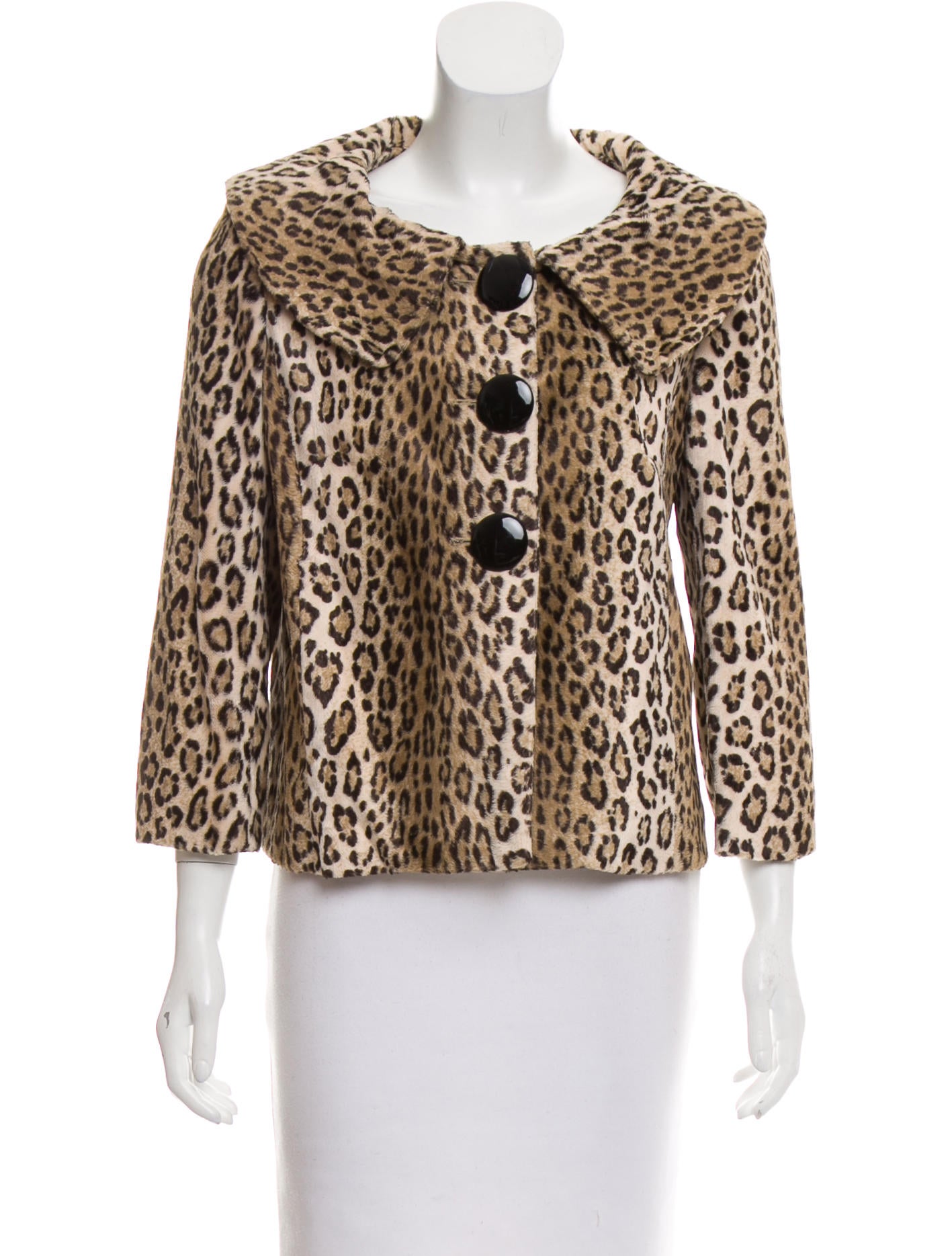 milly leopard jacket