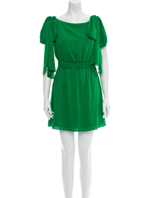 Milly Silk Mini Dress w/ Tags Green
