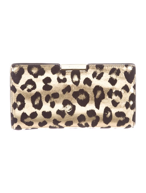 Milly Metallic Animal Print Shoulder Bag Metallic