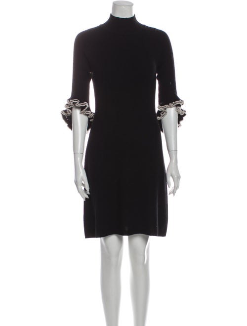 Milly Cashmere Mini Dress Black