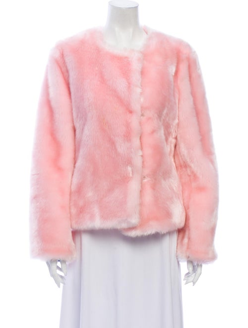 Milly Faux Fur Jacket Pink