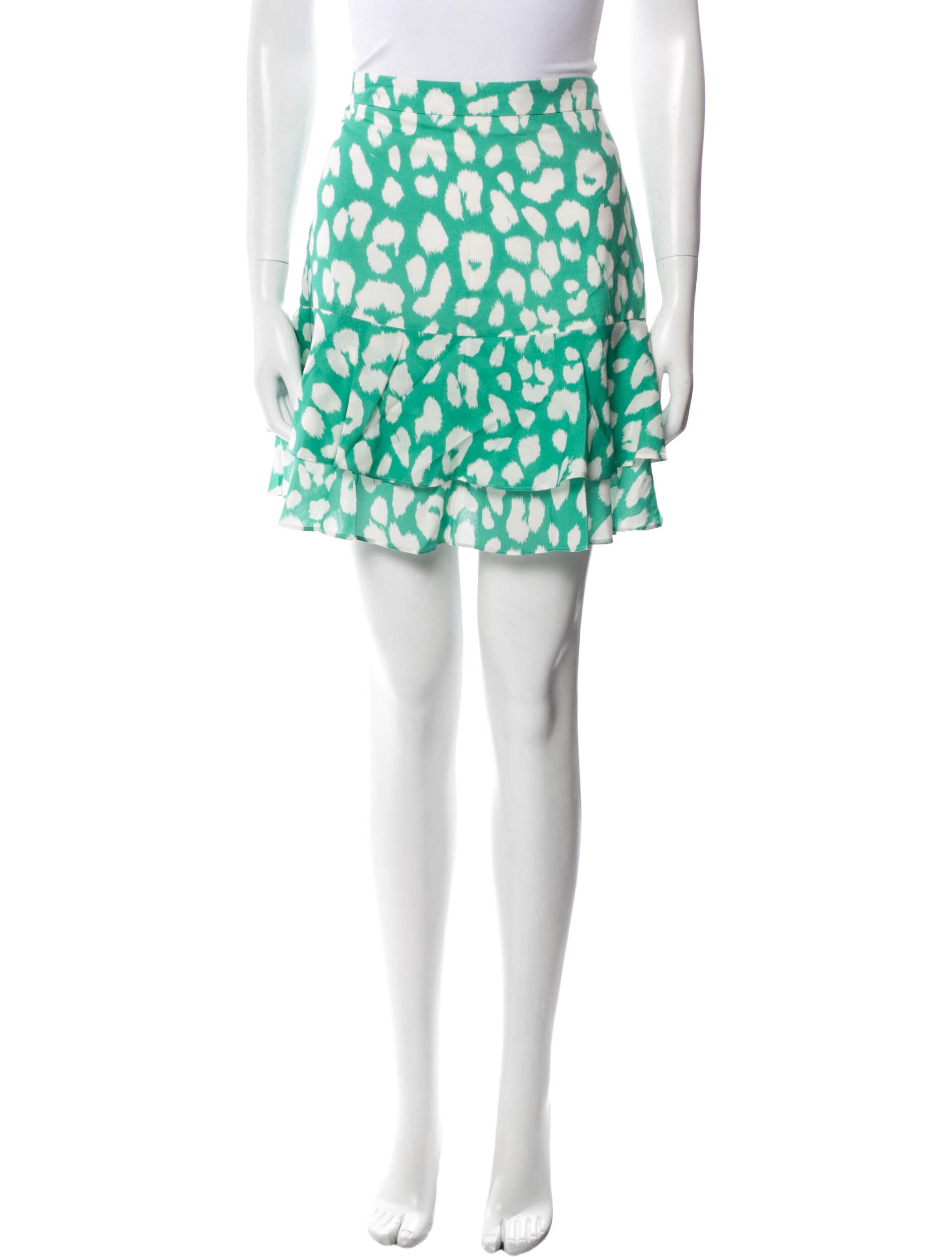 Milly Animal Print Mini Skirt w/ Tags