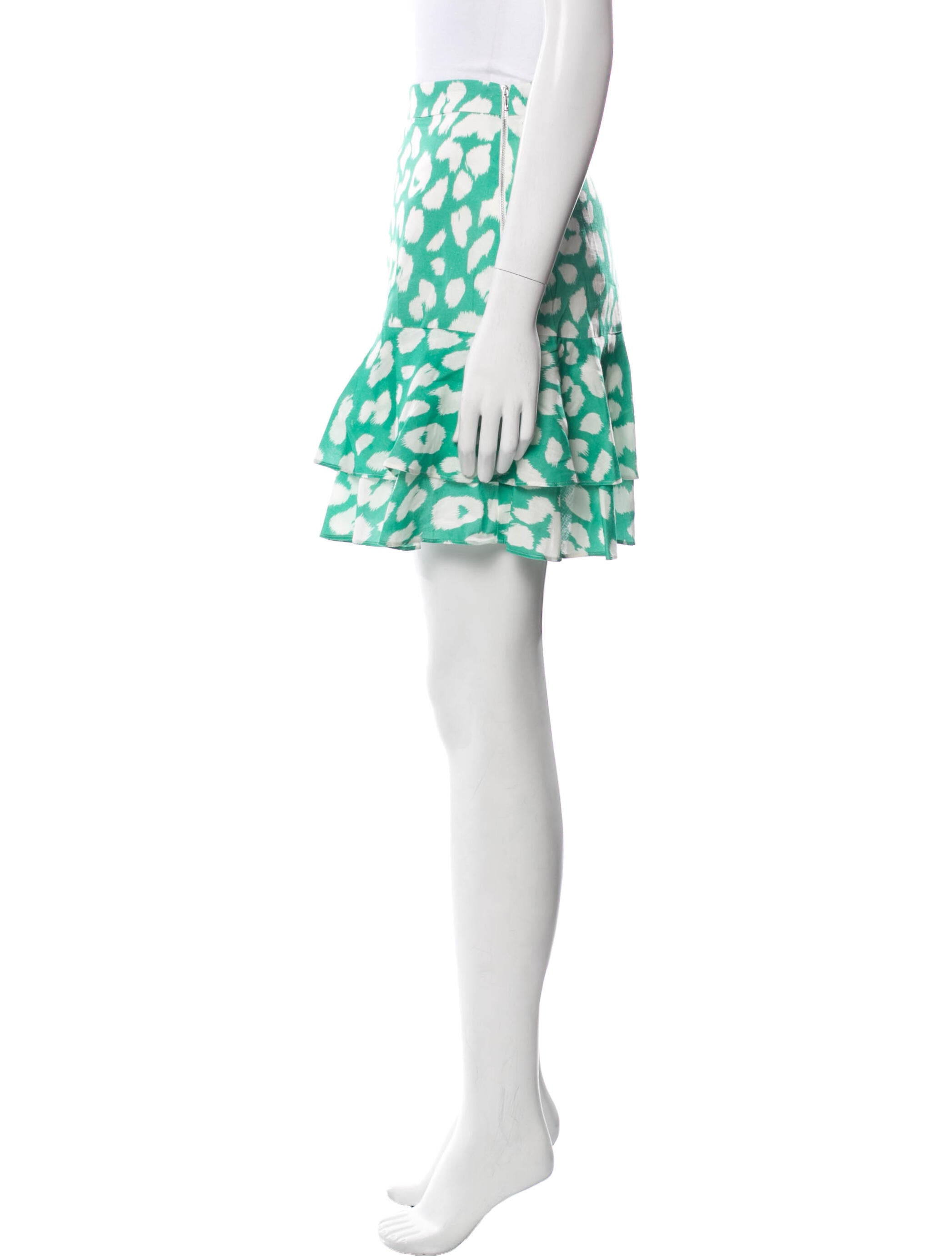 Milly Animal Print Mini Skirt w/ Tags