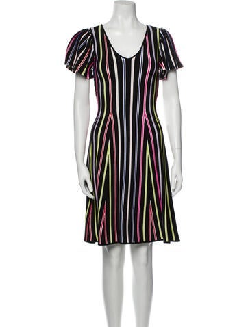 Milly Dresses Striped Knee-Length Dress Petite