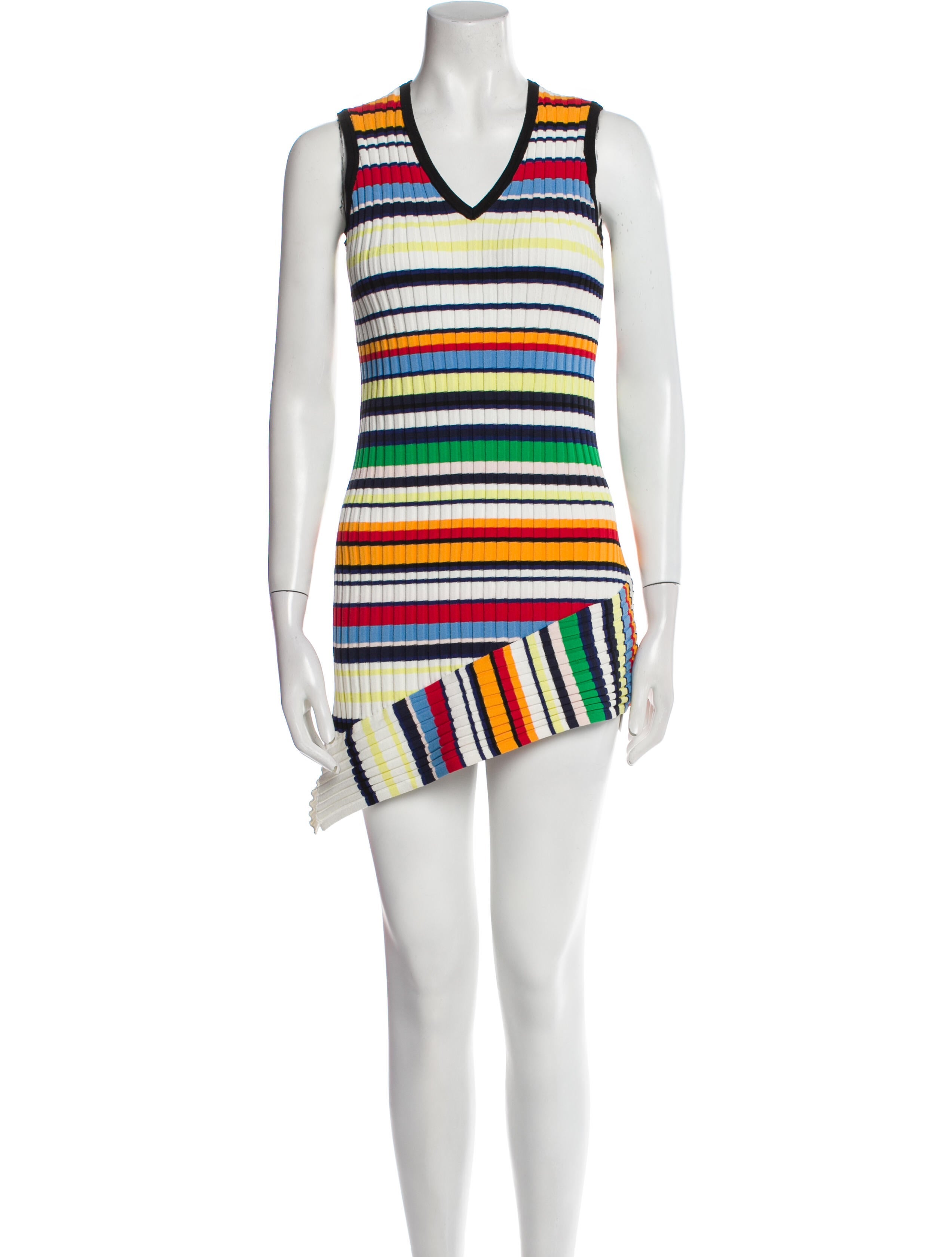 milly rainbow stripe knit dress Rainbow Stripe Knit Dress by Milly