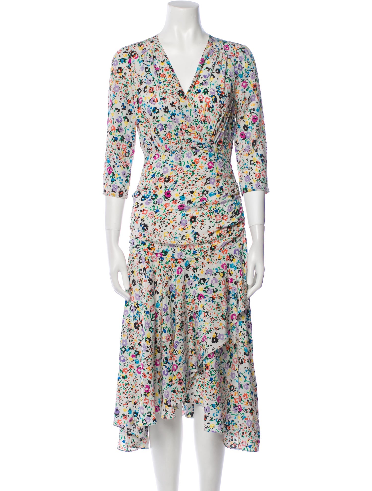 milly silk dress Milly Women's Vera Floral Maxi Dress - Light Blue
