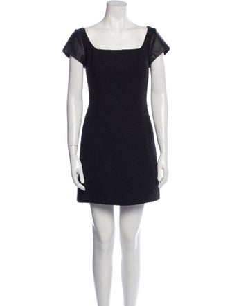Milly Lamb Leather Mini Dress