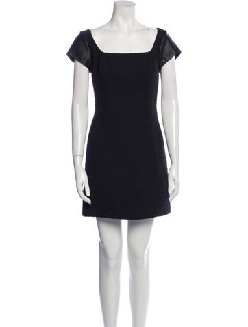 Milly Dresses Lamb Leather Mini Dress US 2 | XS