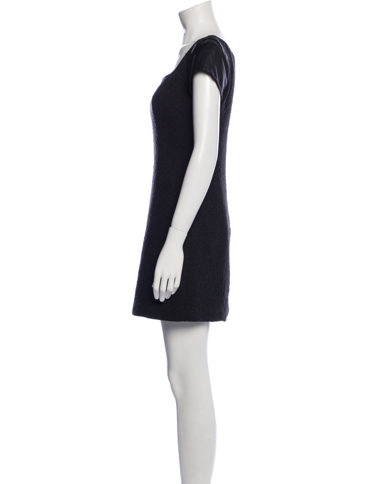 Milly Lamb Leather Mini Dress - Black Dresses, Clothing - WM688988 | The  RealReal