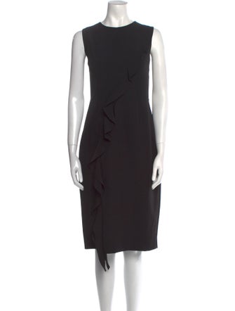 Milly Crew Neck Midi Length Dress