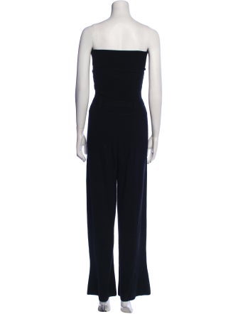 Milly Merino Wool Strapless Jumpsuit