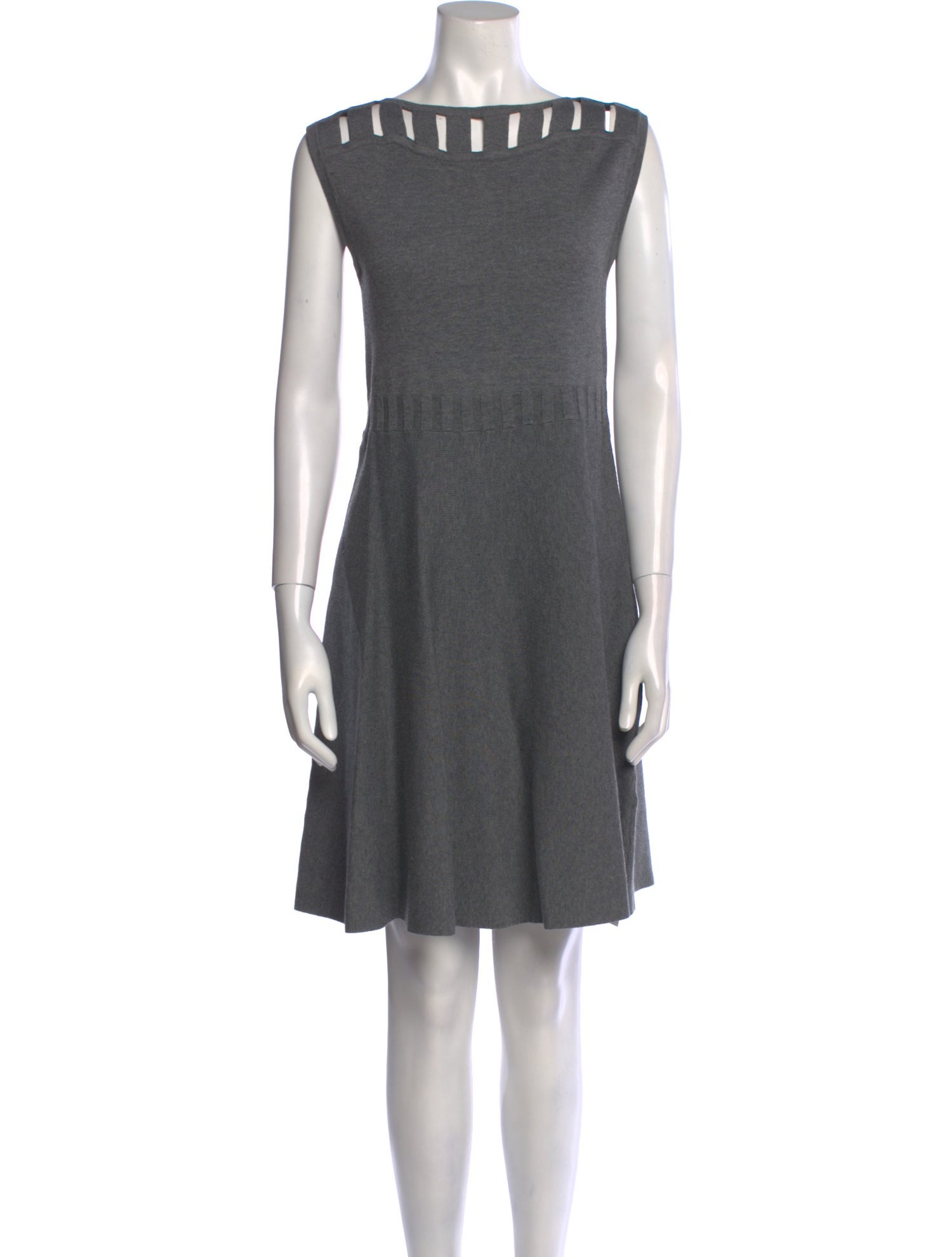 Milly Bateau Neckline Mini Dress