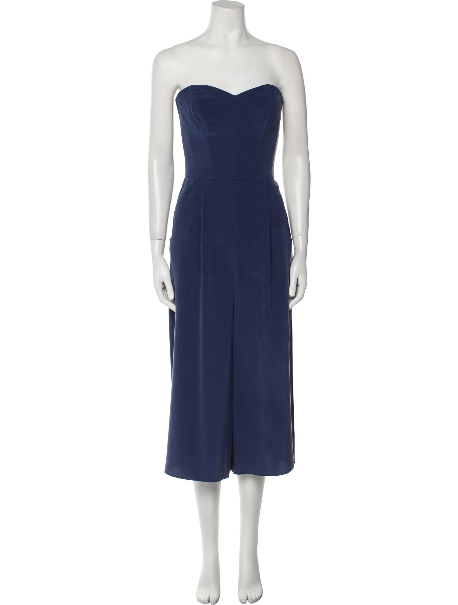 Milly Silk Strapless Jumpsuit