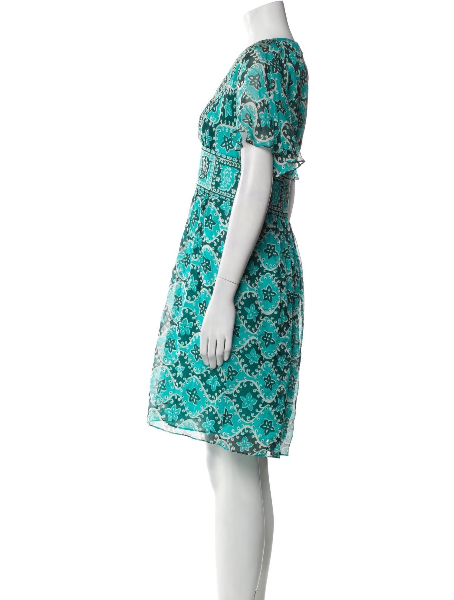 Milly Silk Knee-Length Dress