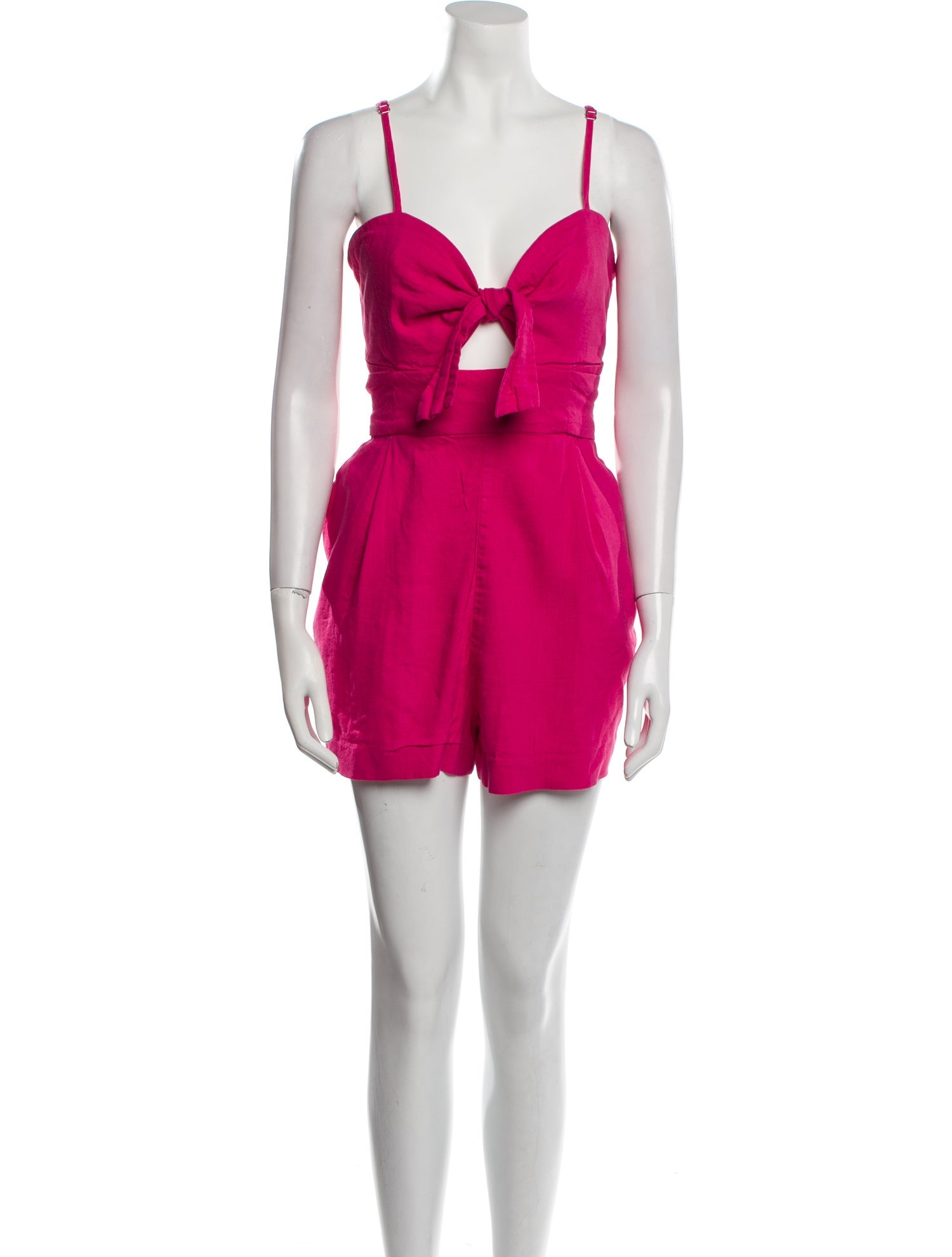 Milly Linen V-Neck Romper