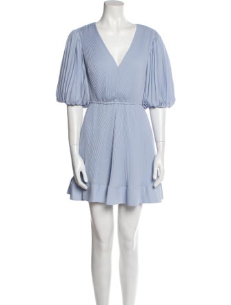 Milly V-Neck Mini Dress