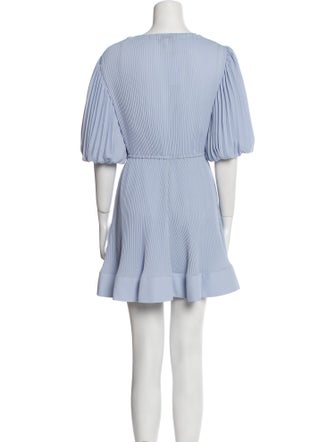 Milly V-Neck Mini Dress