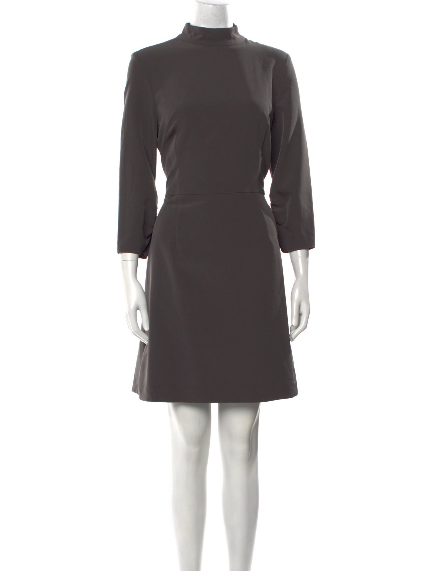 Milly Mock Neck Knee-Length Dress