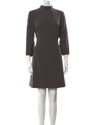 Milly Mock Neck Knee-Length Dress