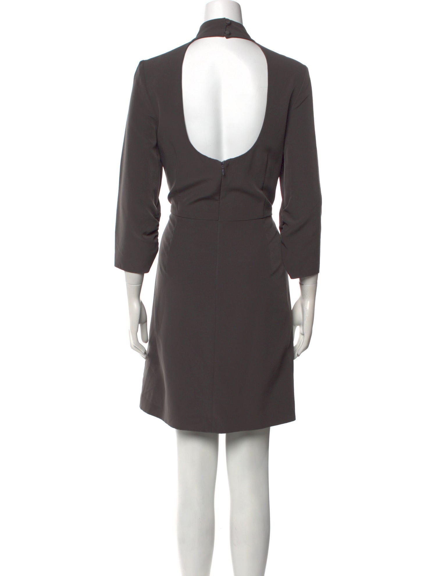 Milly Mock Neck Knee-Length Dress