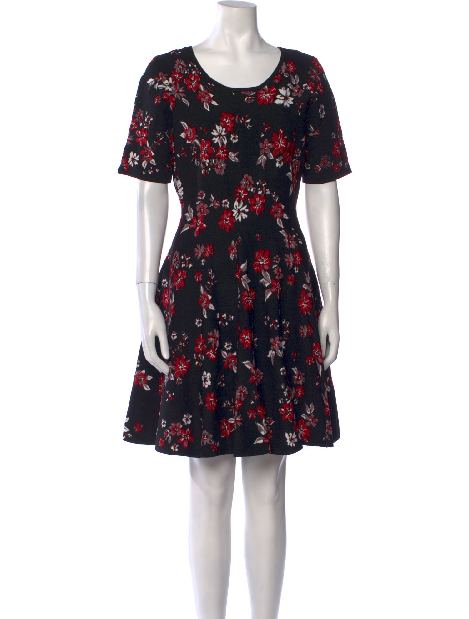 Milly Floral Print Knee-Length Dress