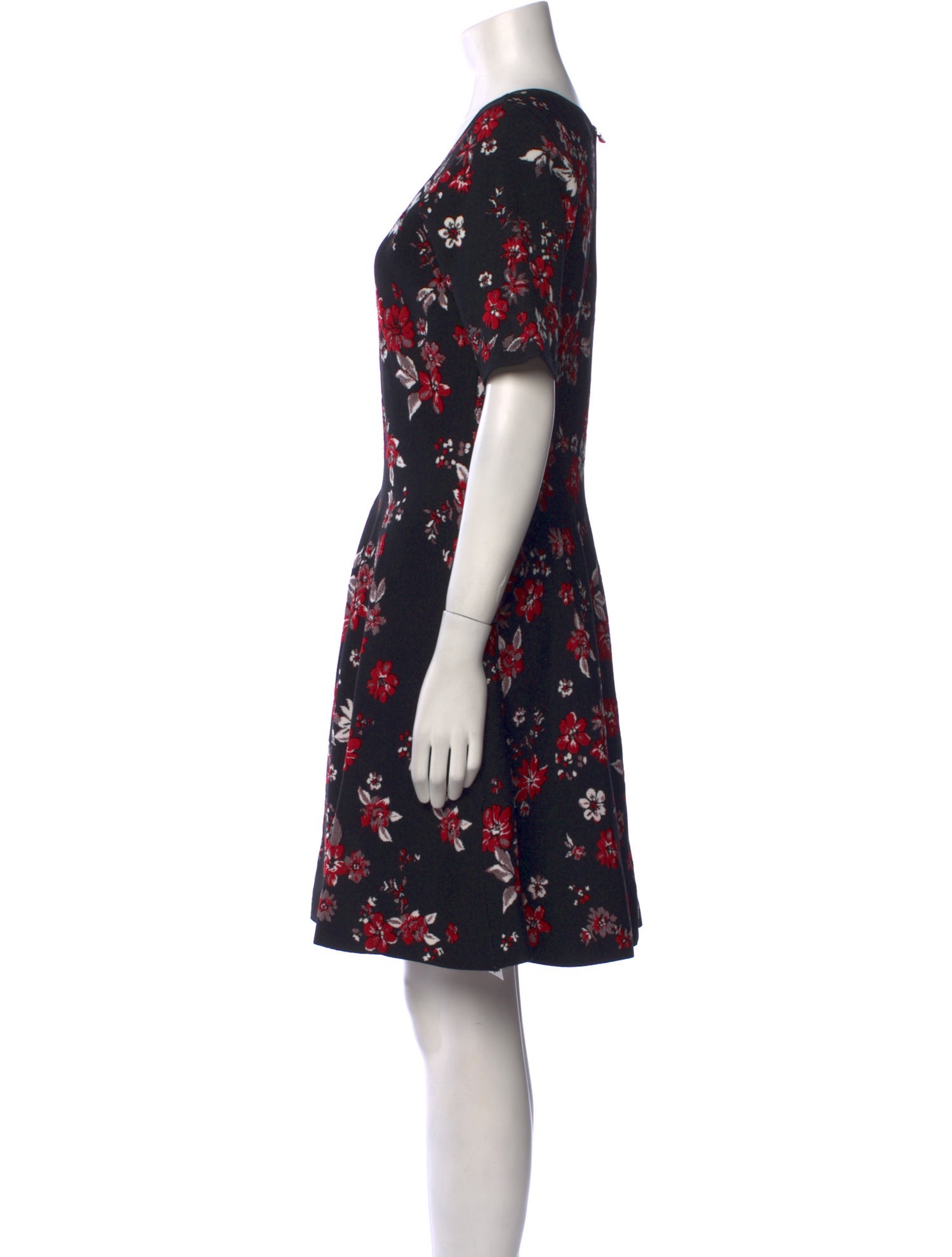 Milly Floral Print Knee-Length Dress