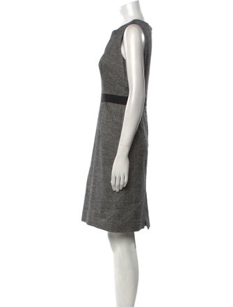 Milly V-Neck Knee-Length Dress