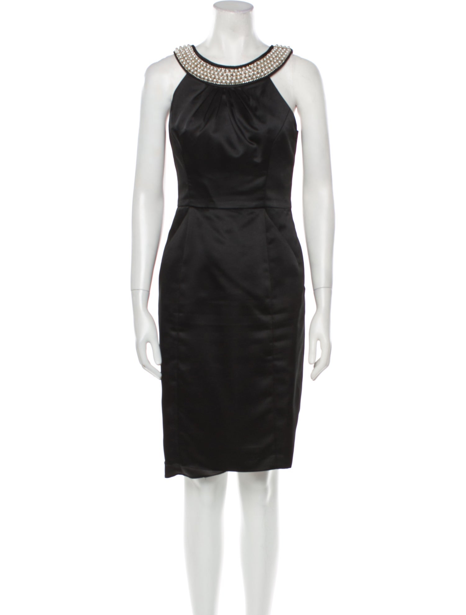 Milly Scoop Neck Knee-Length Dress