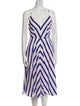 Milly Striped Midi Length Dress