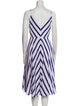 Milly Striped Midi Length Dress